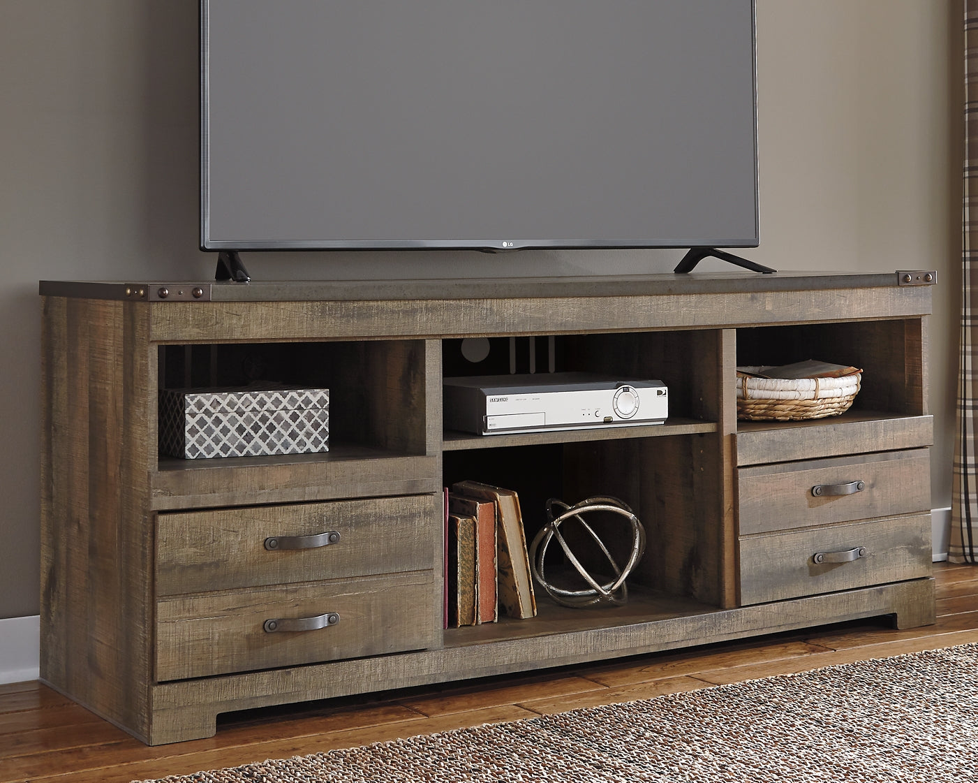 Soporte para TV LG Trinell con opción de chimenea