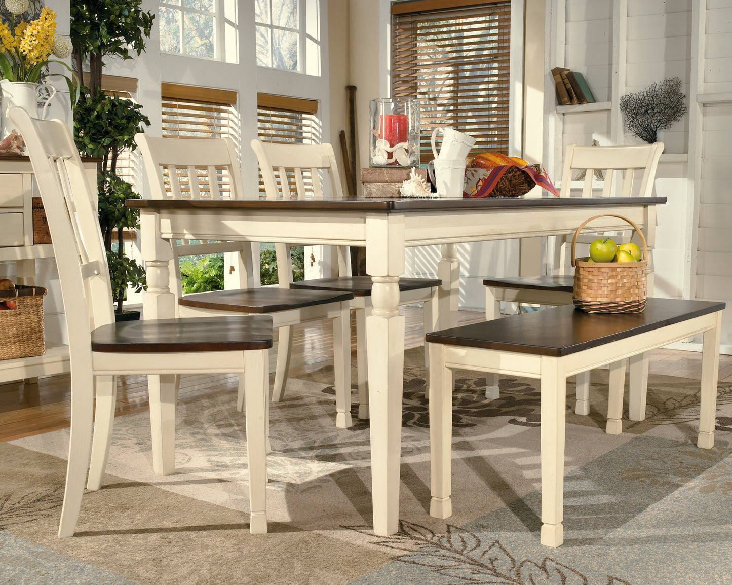 Banco grande de comedor Whitesburg