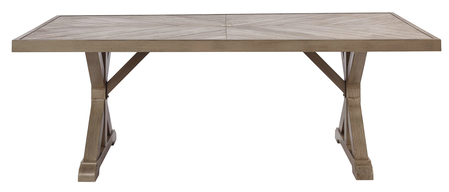 Mesa de comedor rectangular Beachcroft con UMB OPT