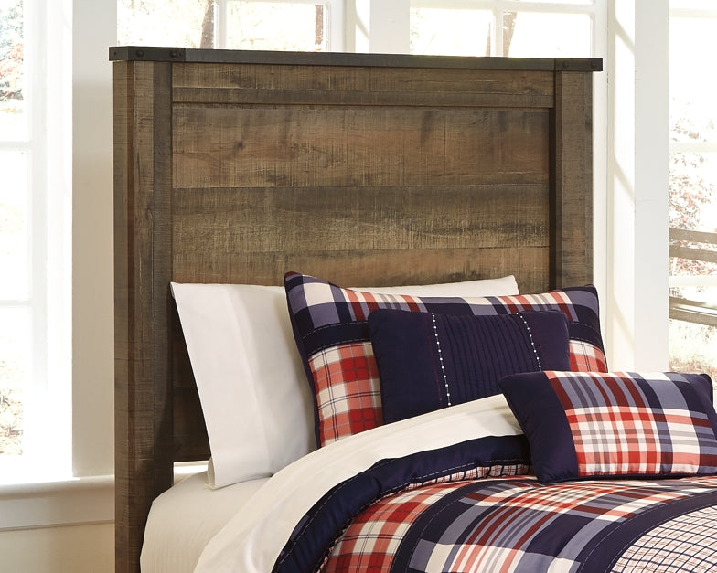 Cama Trinell con paneles y un cajón grande de almacenamiento