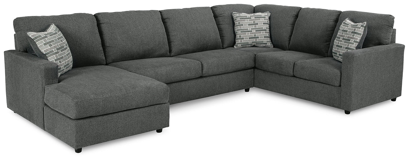 Seccional Edenfield de 3 piezas con chaise longue