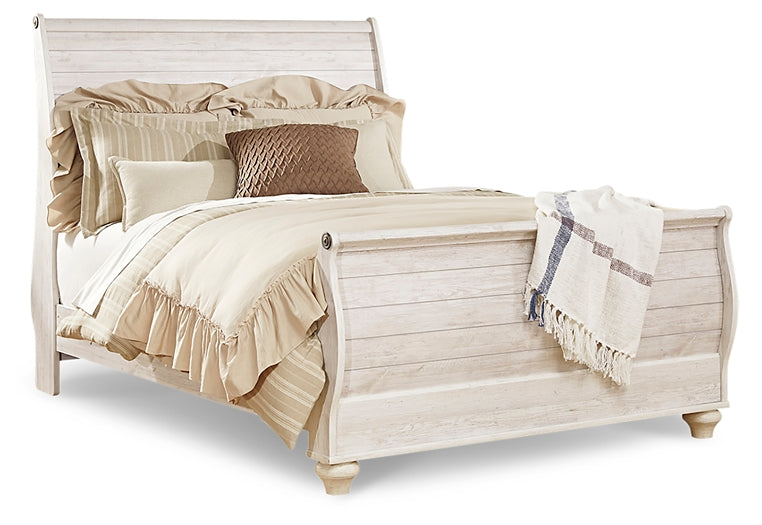 Willowton Sleigh Bed