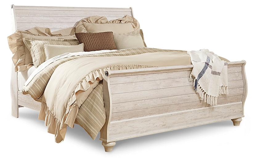 Willowton Sleigh Bed
