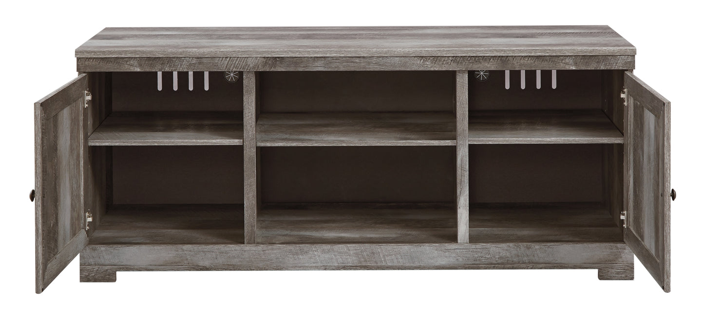 Mueble para TV Wynnlow de 63" con chimenea eléctrica