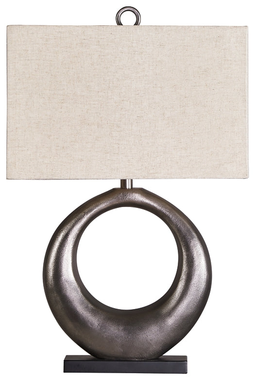 Lámpara de mesa de metal Saria (1 unidad)