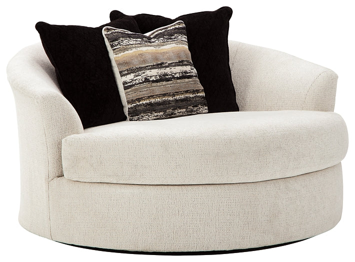 Silla giratoria redonda extragrande Cambri