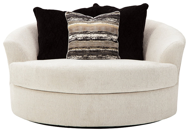 Silla giratoria redonda extragrande Cambri