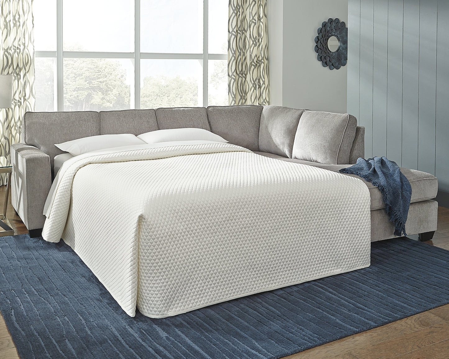 Sofá cama seccional de dos piezas con chaise longue Altari