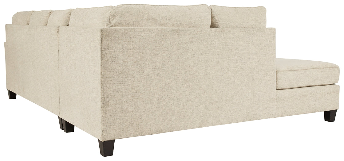 Sofá cama seccional de dos piezas Abinger con chaise longue