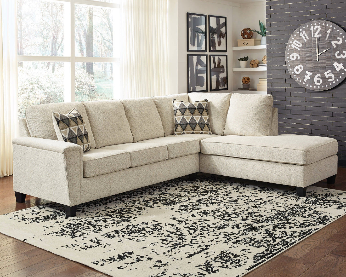 Seccional Abinger de 2 piezas con chaise longue