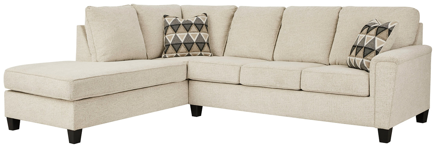 Sofá cama seccional de dos piezas Abinger con chaise longue