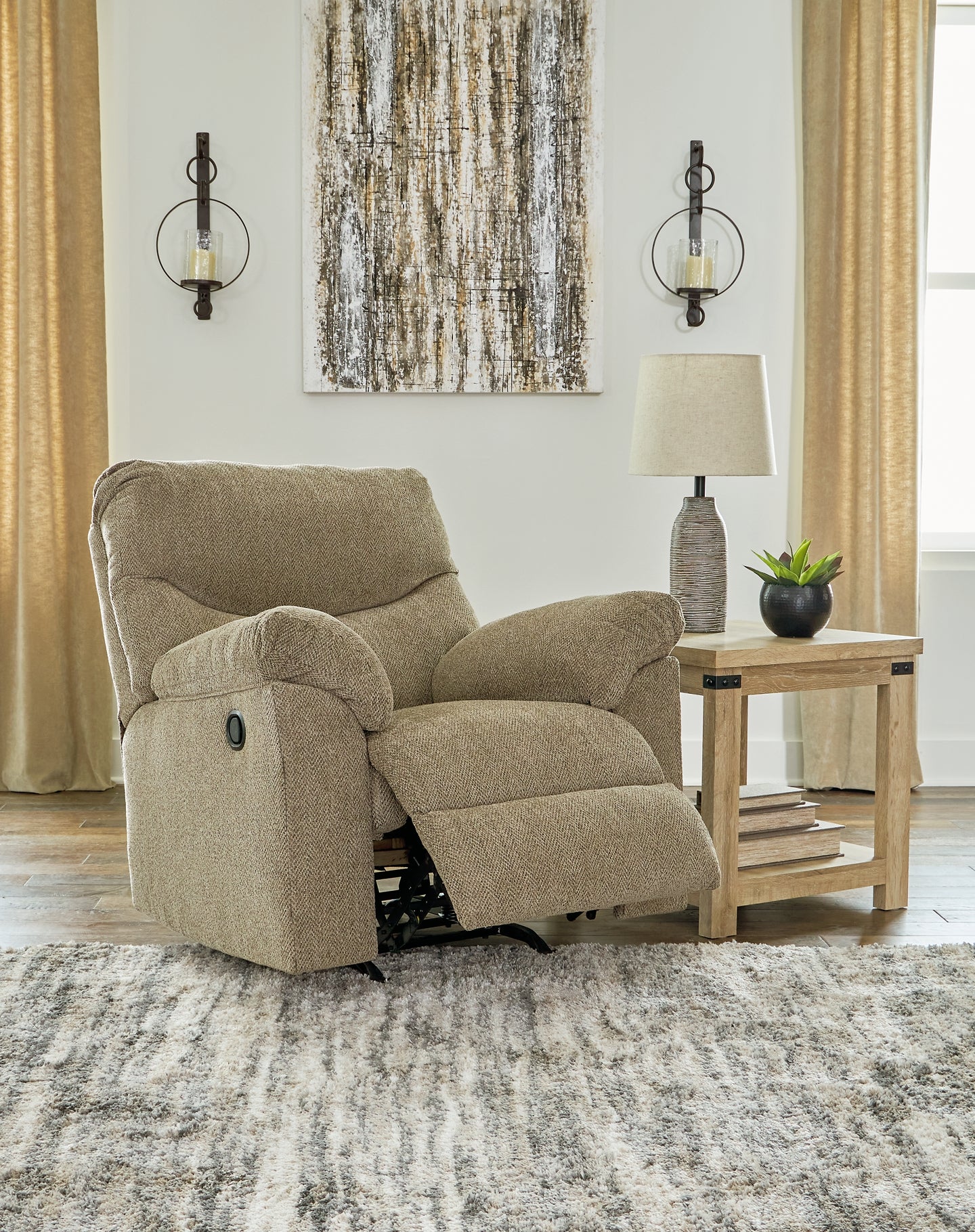 Sillón reclinable mecedor Alphons