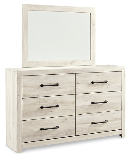 Cambeck Panel Bed With Mirrored Dresser, Chest And Nightstand