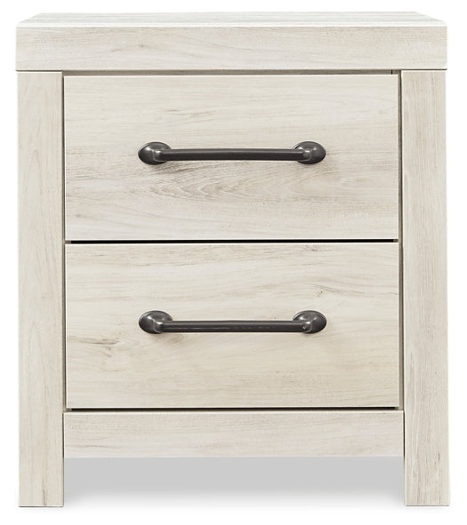 Cambeck Panel Bed With 4 Storage Drawers With Mirrored Dresser, Chest And Nightstand