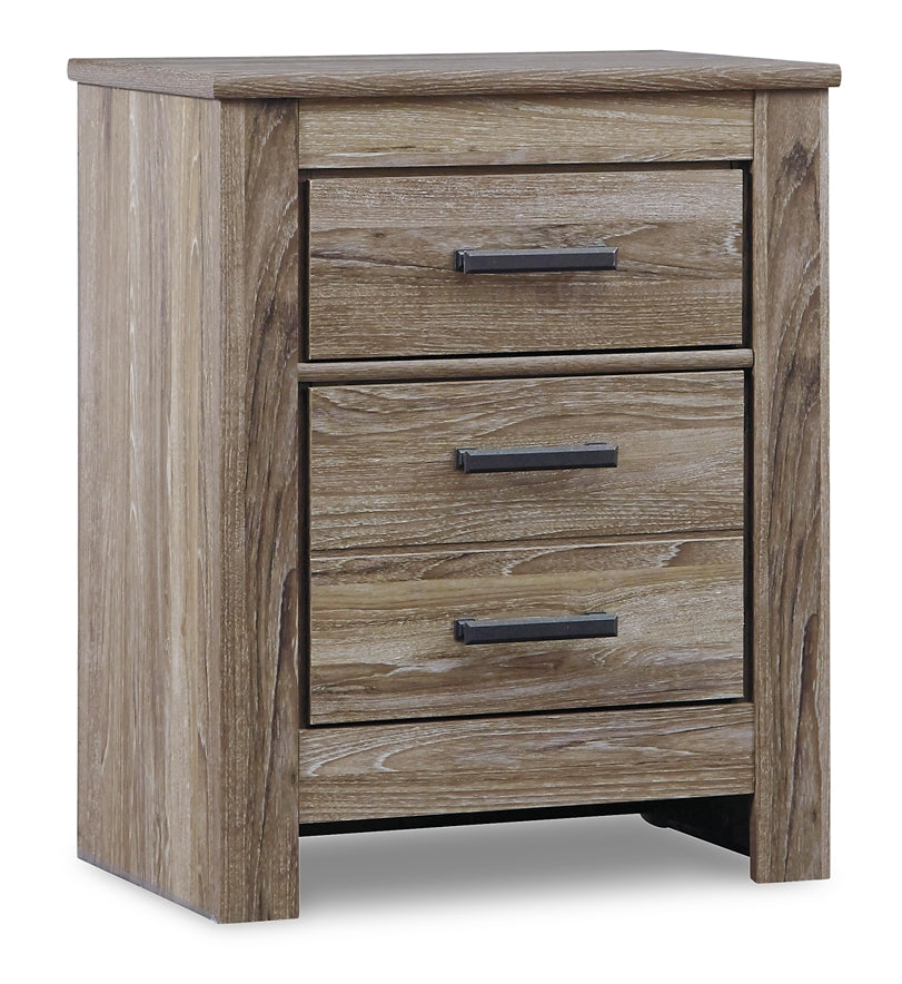 Zelen Panel Bed With Mirrored Dresser, Chest And Nightstand