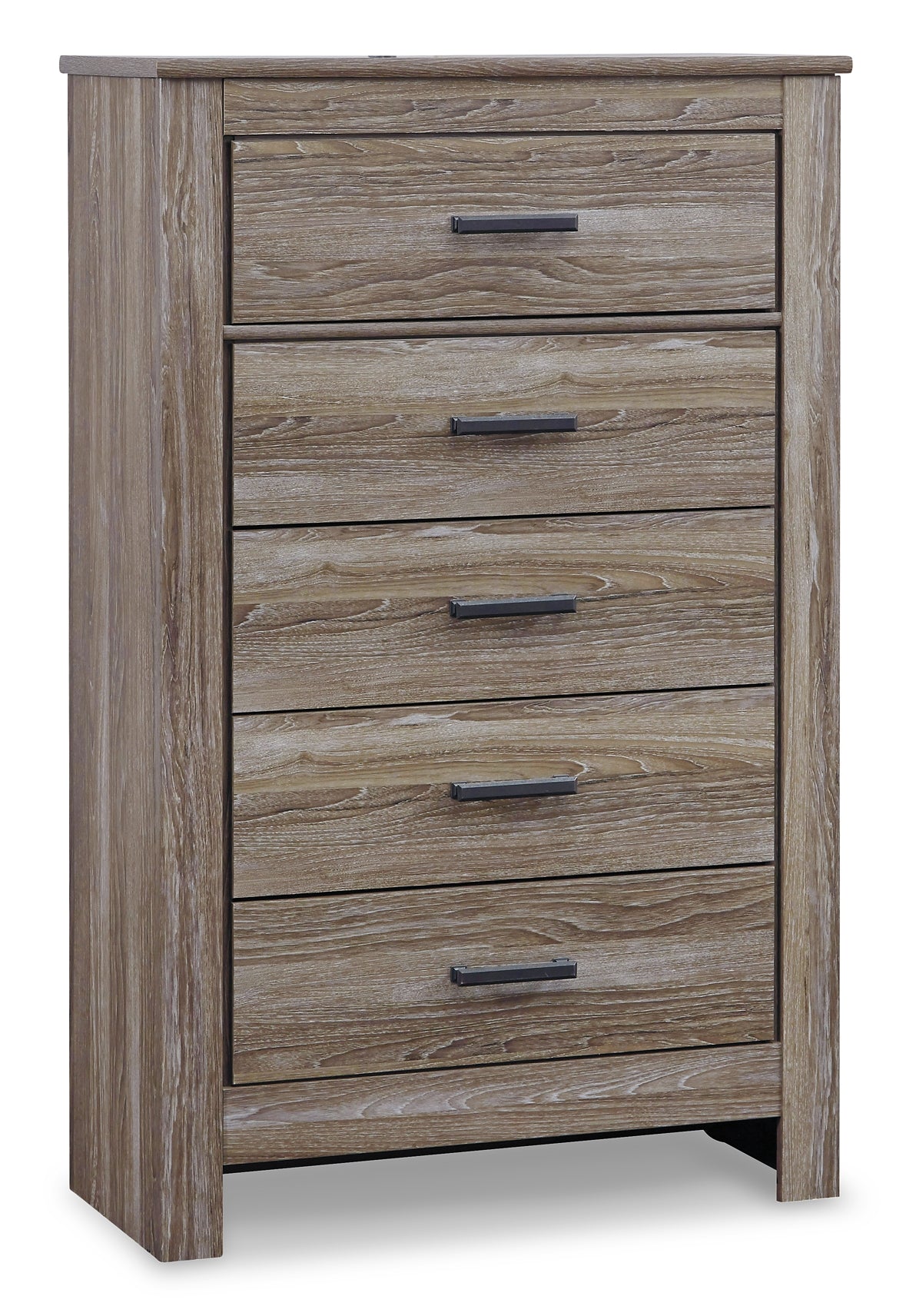 Zelen Panel Bed With Mirrored Dresser, Chest And Nightstand