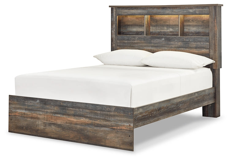 Drystan Bookcase Bed With Mirrored Dresser And Chest