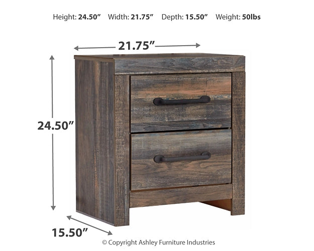 Drystan Panel Headboard With Mirrored Dresser And 2 Nightstands