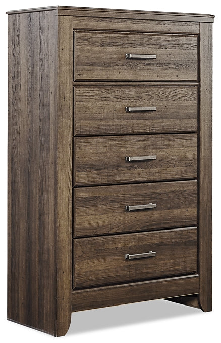 Juararo Panel Bed With Mirrored Dresser And Chest