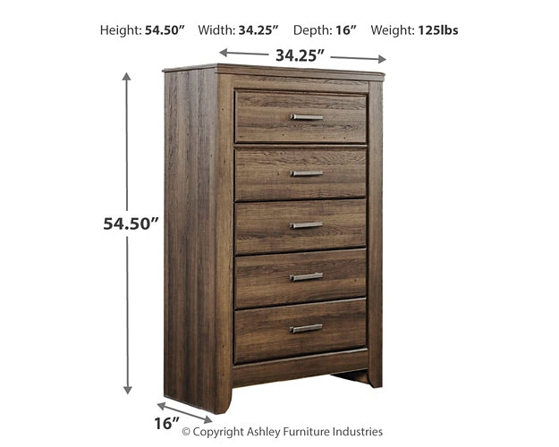 Juararo Panel Bed With Mirrored Dresser And Chest