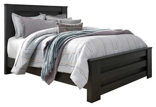 Brinxton Panel Bed With Mirrored Dresser, Chest And Nightstand