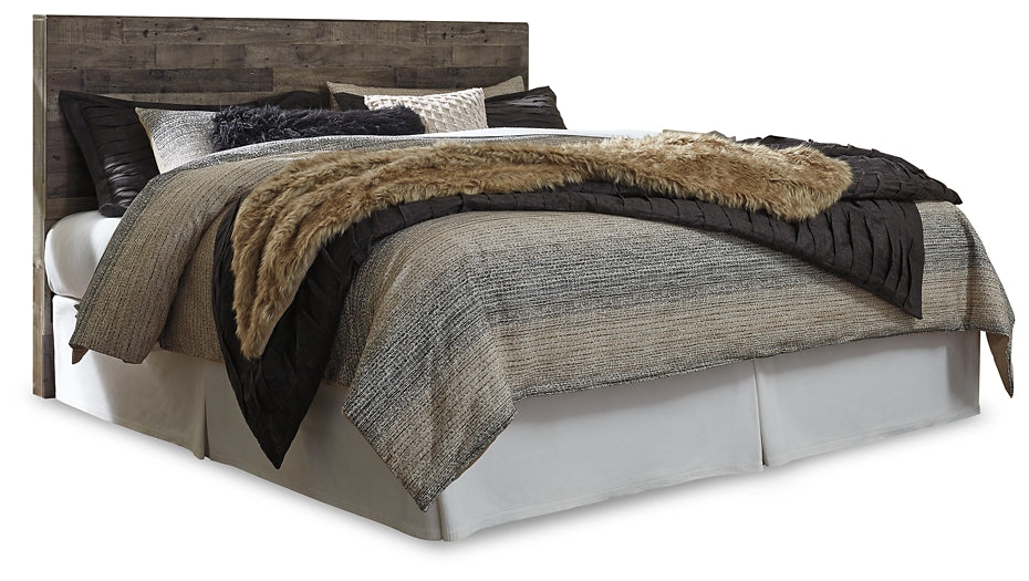 Derekson Panel Headboard With Mirrored Dresser, Chest And Nightstand