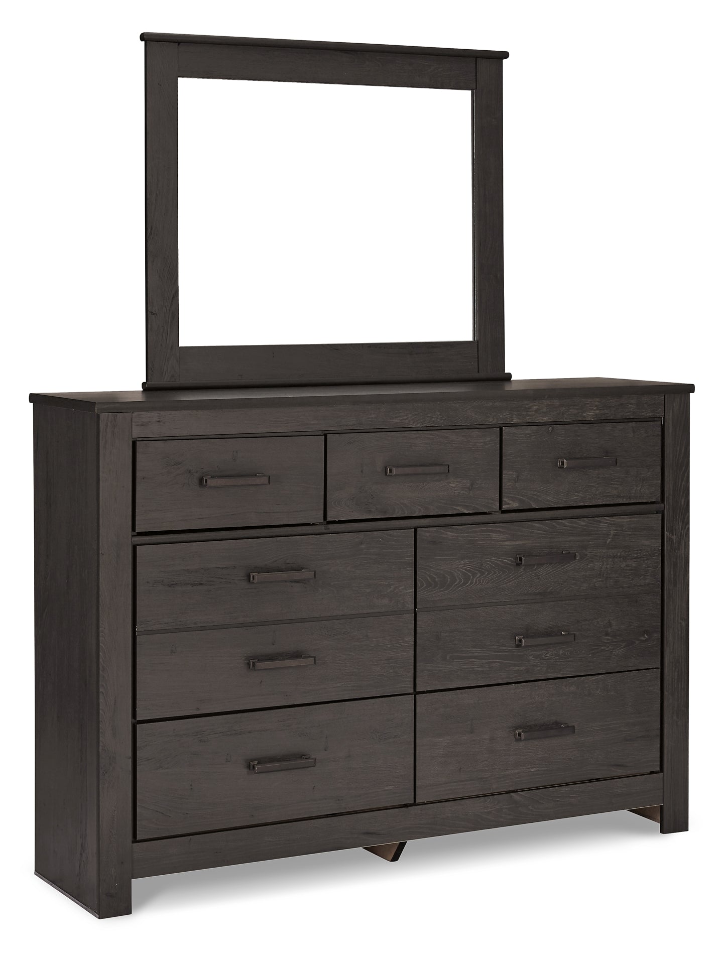 Brinxton Panel Bed With Mirrored Dresser, Chest And 2 Nightstands