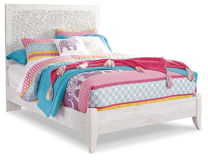 Paxberry Panel Bed With Nightstand