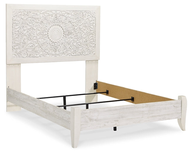 Paxberry Panel Bed With Nightstand