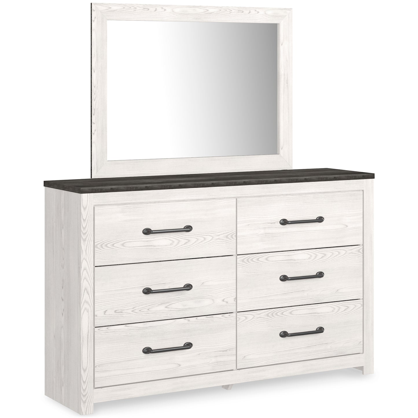 Gerridan Panel Bed With Mirrored Dresser And Chest