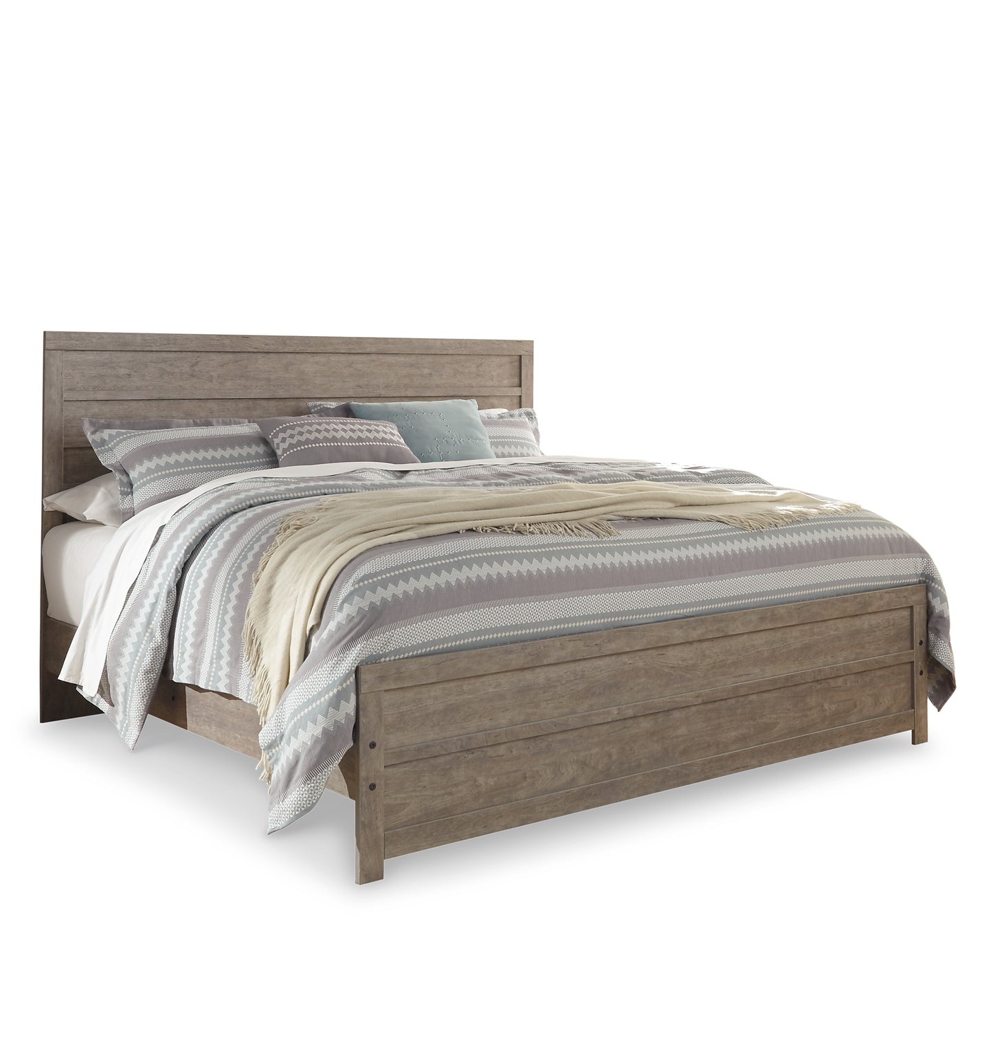 Cama con paneles Culverbach y tocador con espejo