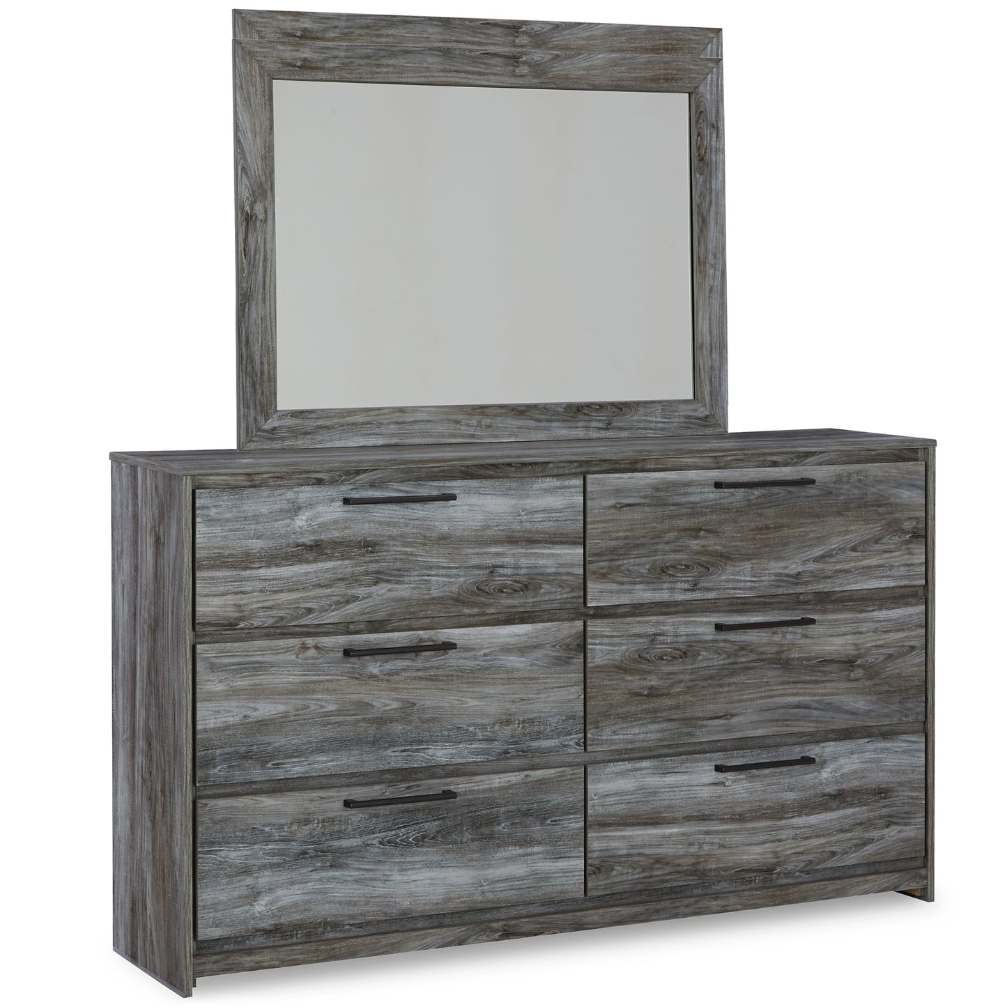 Baystorm Panel Bed With Mirrored Dresser