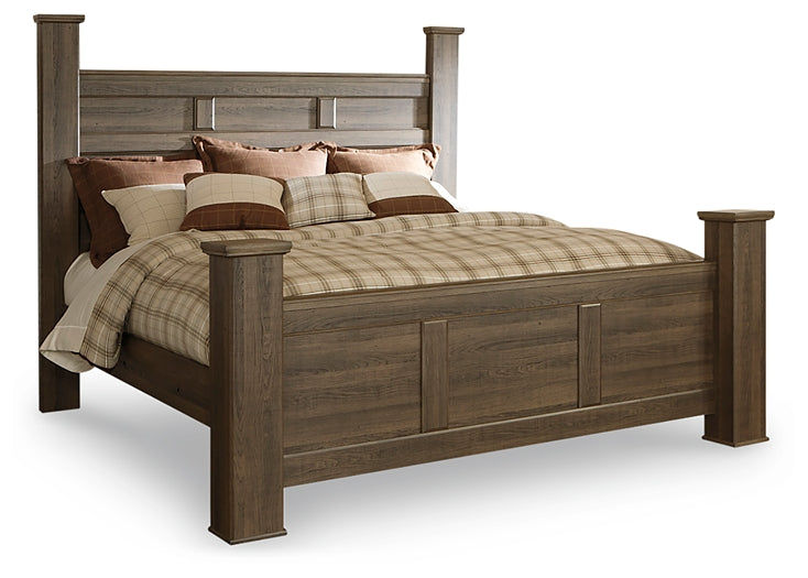 Cama con dosel Juararo con tocador con espejo y mesita de noche
