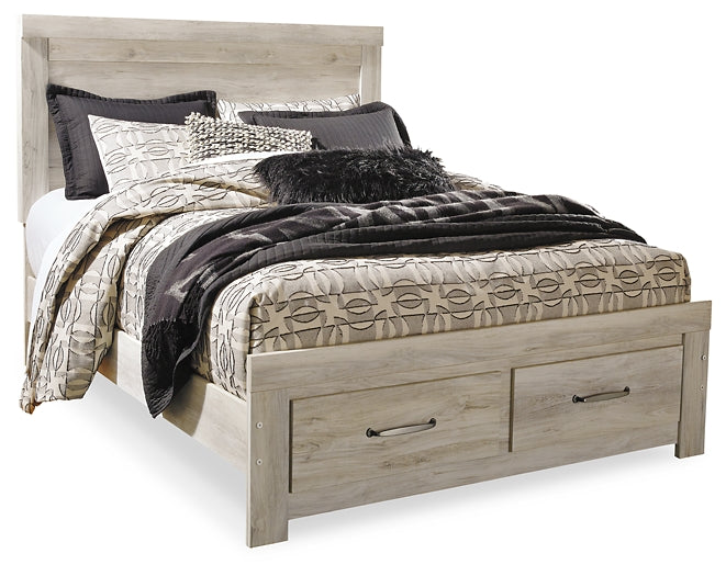 Cama de plataforma Bellaby con dos cajones de almacenamiento, tocador con espejo y mesita de noche
