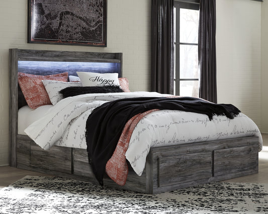 Baystorm Panel Bed With 4 Storage Drawers