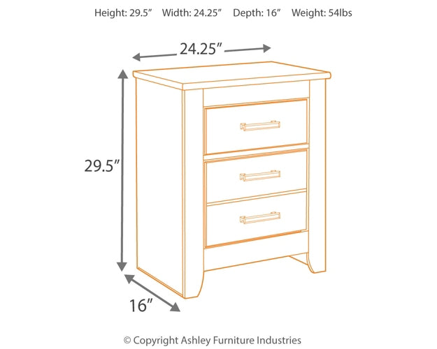 Brinxton Panel Bed With Nightstand