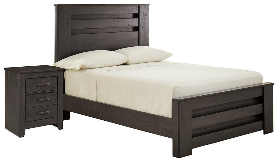 Brinxton Panel Bed With Nightstand