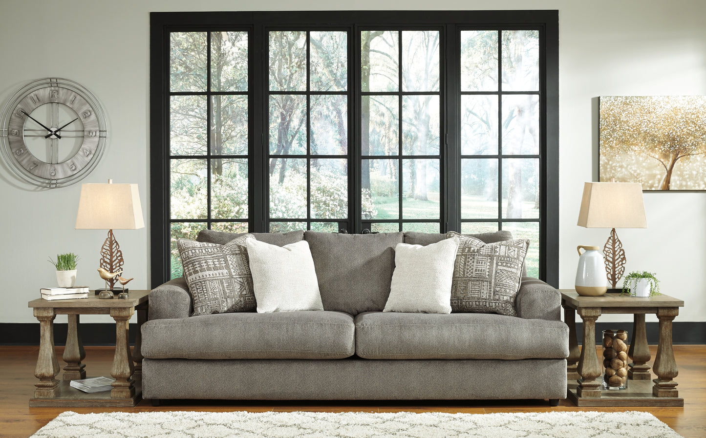 Sofá, loveseat, silla y otomana Soletren