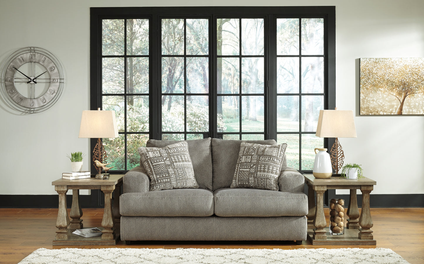 Sofá, loveseat, silla y otomana Soletren