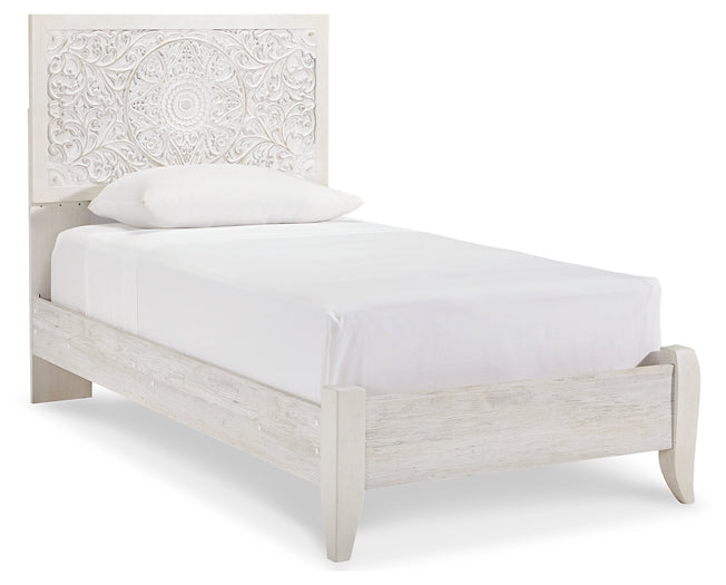 Paxberry Panel Bed With Nightstand