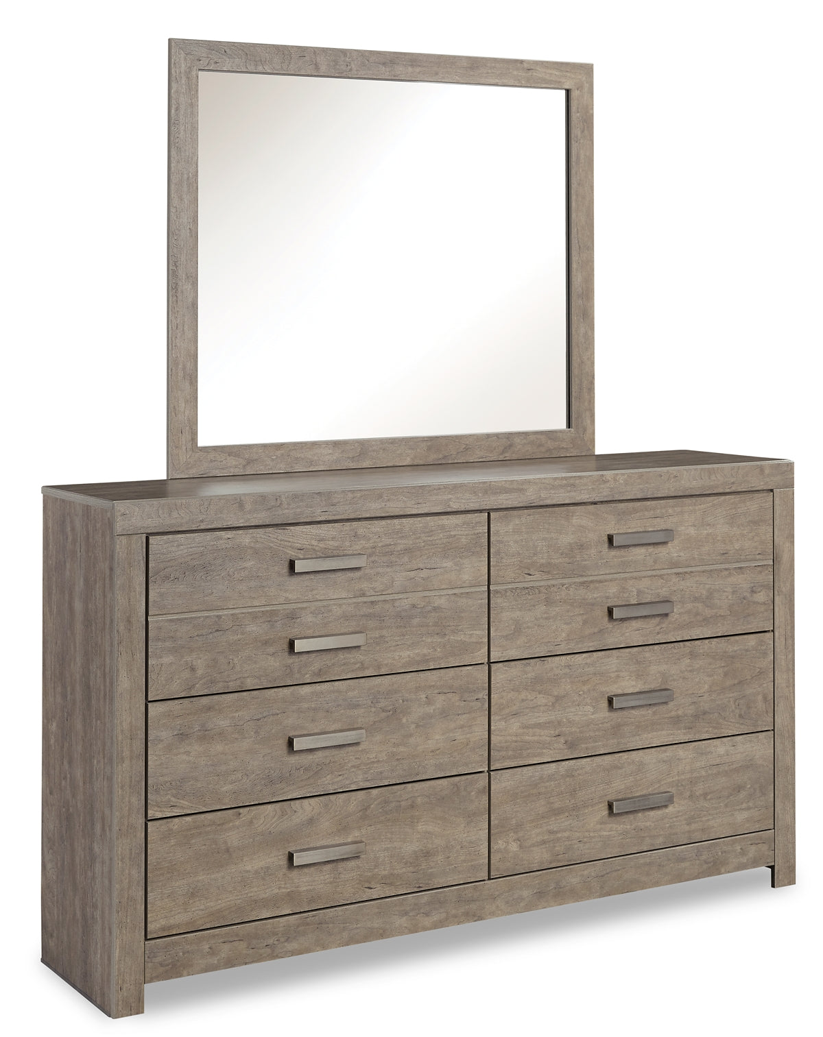 Culverbach Panel Bed With Mirrored Dresser, Chest And 2 Nightstands