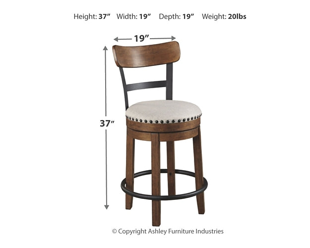 Mesa de comedor de altura de mostrador Valebeck y 4 taburetes