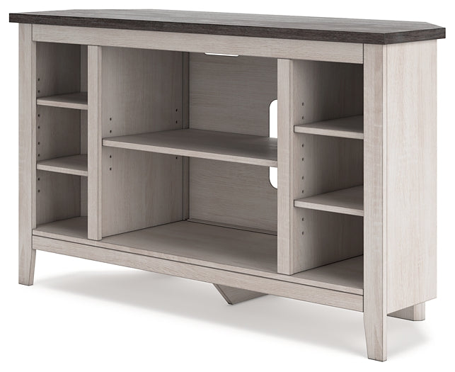 Mueble de TV esquinero/chimenea Dorrinson OPT