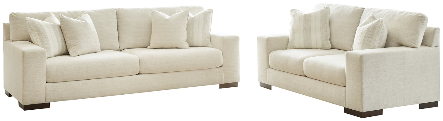 Sofá, loveseat, silla y otomana Maggie