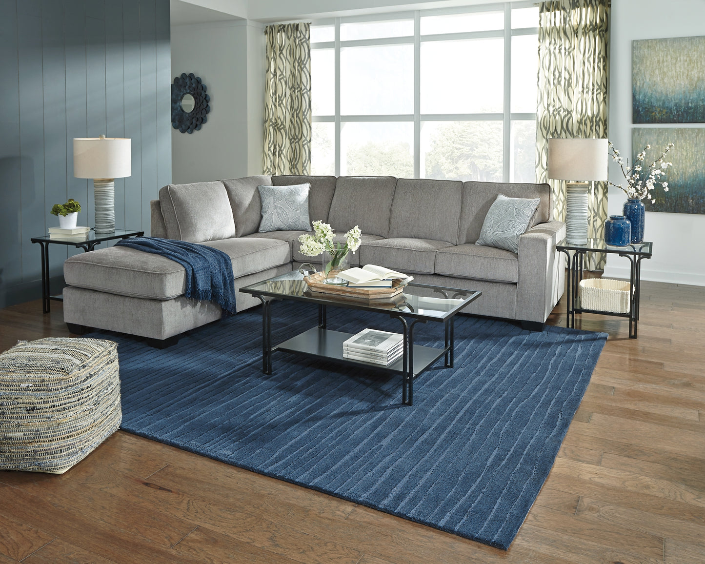 Sofá cama seccional de dos piezas con chaise longue Altari