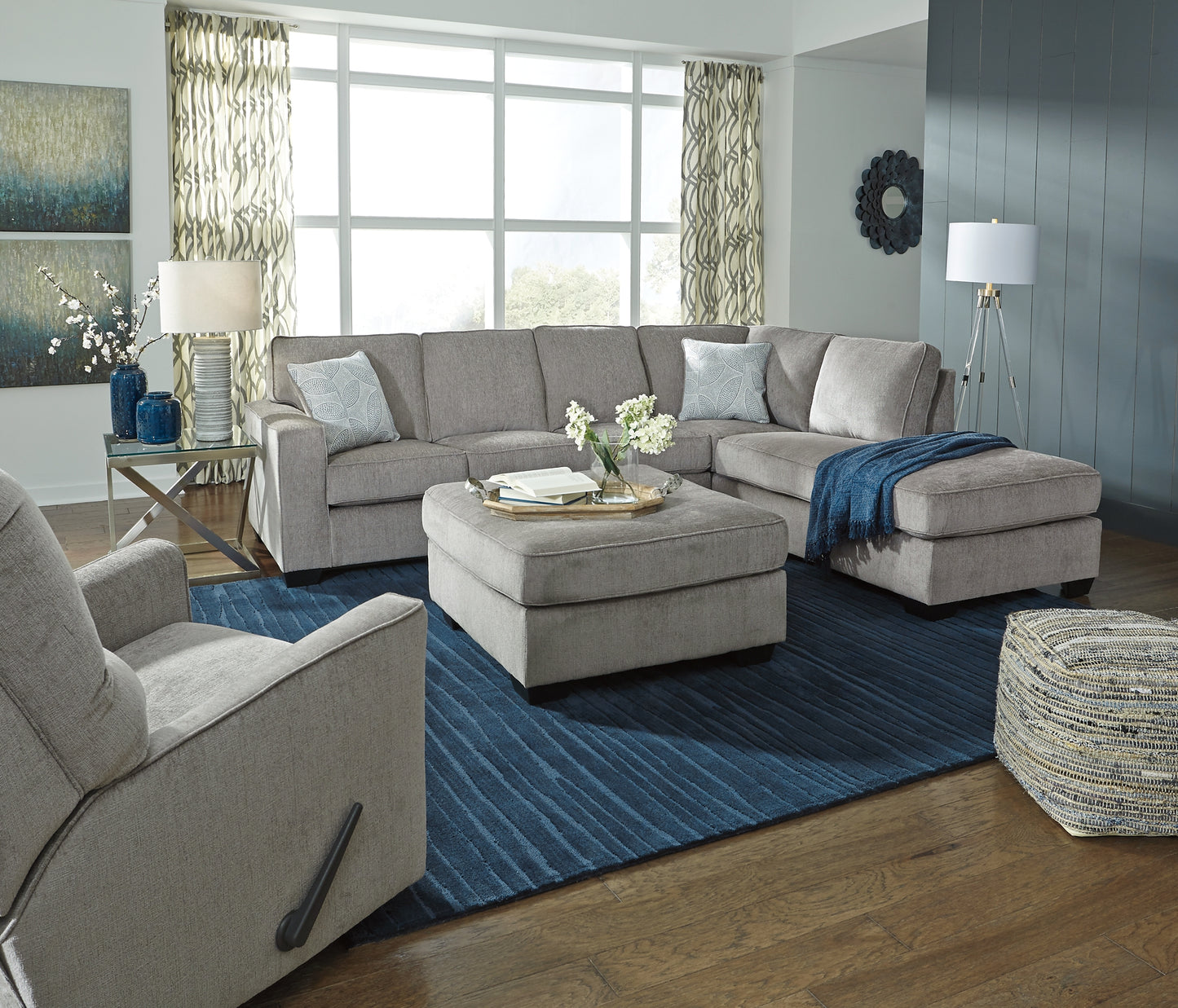 Sofá cama seccional de dos piezas con chaise longue Altari