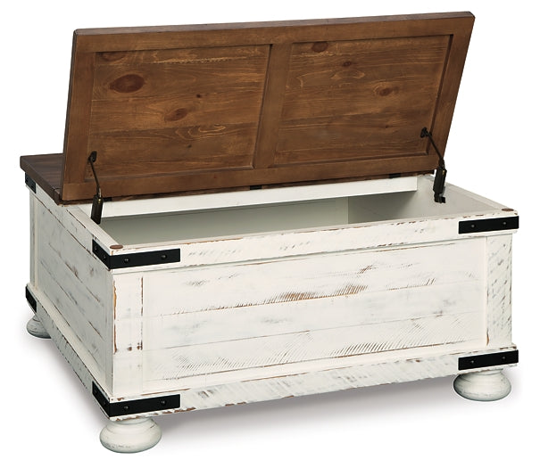 Mesa de cóctel Wystfield con almacenamiento