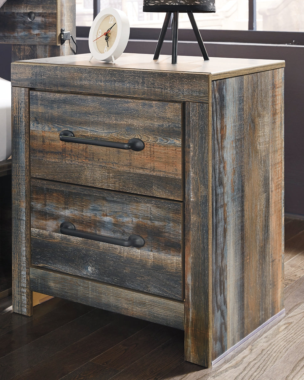 Drystan Bookcase Bed With 4 Storage Drawers With Mirrored Dresser, Chest And Nightstand