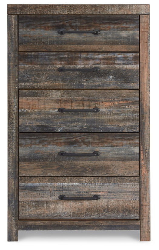 Drystan Bookcase Bed With 4 Storage Drawers With Mirrored Dresser, Chest And 2 Nightstands
