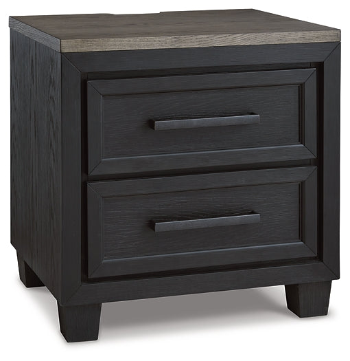 Cama California con almacenamiento y paneles Foyland, cómoda con espejo, cómoda y mesita de noche